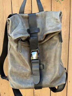 Pikolinos Gray Spanish Leather Backpack 🎒